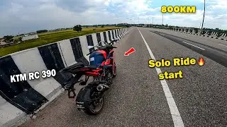 My first solo ride on ktm rc 390 😨 800KM Distance