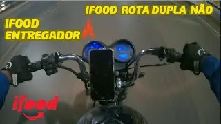 como IFOOD envia ROTA DUPLA PRA UM ENTREGADOR  s&oacute;                                   *aceita ou n&atilde;o *