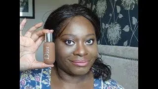 Dior Backstage Face & Body Foundation (6.5N) on Very Oily Skin Wear Test| Dark Skin