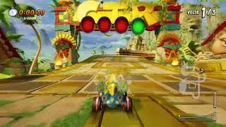 Crash team racing nitro fueled derrotando velo fantasma na pista papu pir&acirc;mide