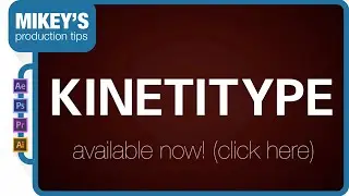 Kinetitype Animated Typeface After Effects Template Promo