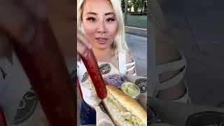 One bite hot dog at the stand in chino hills 👀 #cheesestix