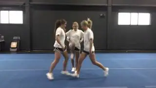 Basic Cheerleading Stunt Progression: Thigh Stand