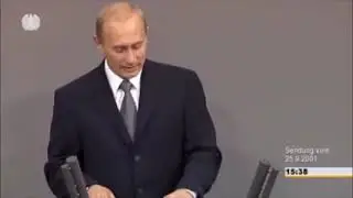 Putin verweise 2001 auf die Reaktion der USA zum Vorschlag Russlands  Vorschlag der NATO beitreten z