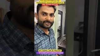 ONLINE & OFFLINE THEORY CLASSES WITH PRACTICAL BY GOPAL SIR #cnc #cncmachine #shorts