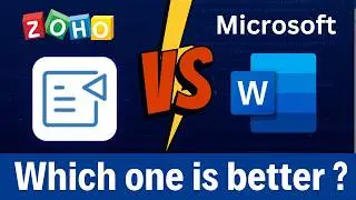 Microsoft Word versus Zoho Writer: A Better Free AI-Powered Alternative!