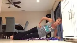 1 minute challenge SIDE PLANK UPS