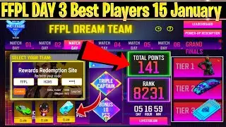 Match Day 3 Best Teams FFPL Dream Team | FFPL Dream Team Best Players Match Day 3 Free Fire
