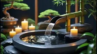 Peaceful Piano & Water Sounds in Japanese Garden🌿Best For Stress Relief, Meditation & Deep Sleep #12