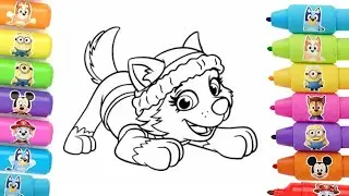 Paw Patrol Drawing for Kids | Chase Character Cartoon