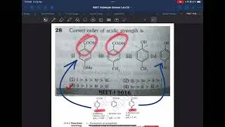 Neet pyQ Carboxylic acid pKa value