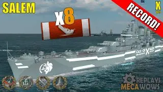 Salem 8 Kills & 195k Damage | World of Warships Gameplay
