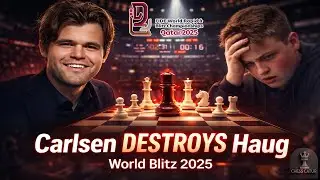 Magnus Carlsen vs Havard Haug🔹World Blitz Championship 2025 - Carlsen DESTROYS Haug