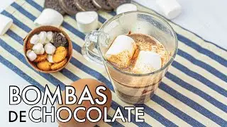 RECETA F&Aacute;CIL de las FAMOSAS bombas de CHOCOLATE y SIN MOLDES - Chocoboms