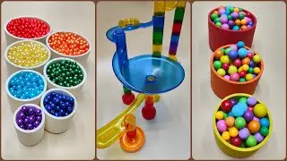 Hypnotic Bead Reversal, Xylophone Magic, Sorting Balls, ASMR Bead Tower, Marble Run Relaxation