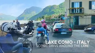 1 HOUR SCENIC DRIVE AROUND LAKE COMO, ITALY 4K60
