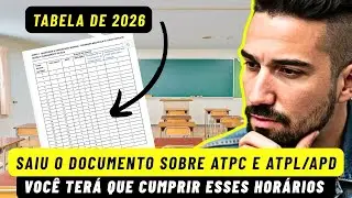 Professores do Estado SP: Saiu o documento orientador sobre ATPC e ATPL/APD 2026