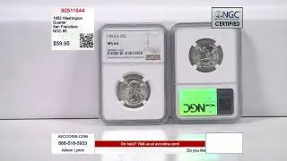 1953 Washington Quarter - San Francisco - NGC 66