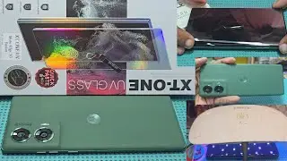 Motorola G96 Screen Glass || How To install Curve Glass || Uv Glass Kaise Lagaye #video