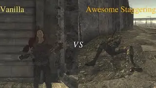 Fallout New Vegas Vanilla vs Awesome Staggering