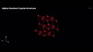 Uranium Crystal Structure 3d Animation
