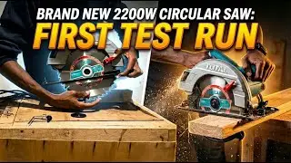 2200W Circular Saw Unboxing and Breaking It In