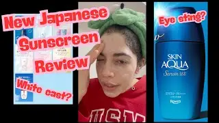 NEW Japanese Sunscreen Review: Skin Aqua Serum UV - I tried it out for ONE WEEK