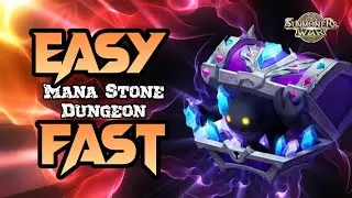 FINISHED with 56 SECONDS REMAINING, Mana Stone Dungeon [Summoners War : Sky Arena]