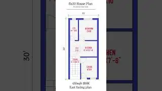 15x30 House Plan|| 450sqft 1bhk house design #housedesign #home #homedesign #house #30x40