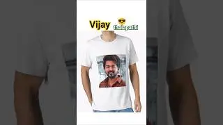 Vijay 🔥Thalapathi  😎Photo TShirt for men's! #shorts