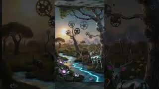 Futuristic Nature: Where Technology Meets Wildlife | Sci-Fi Digital Art #FuturisticNature