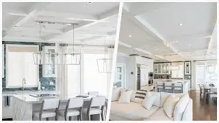 75 Living Space With Blue Walls And A Metal Fireplace Design Ideas You'll Love 🔴