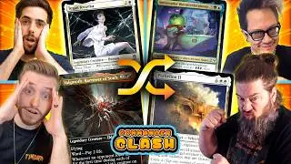The Magic Gods Choose Our Commanders (and make someone play stickers...) | Commander Clash