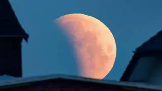 Mondfinsternis am 14.03.2025, in Deutschland partiell.