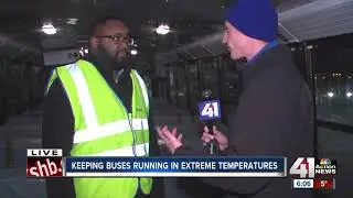 School bus companies take extra measures to start buses on cold mornings