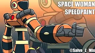 SPACE WOMAN! | Mega Man Dual Override Entry | OC Speedart