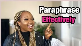 How To Paraphrase In An Essay Effectively (ZERO PLAGIARISM)