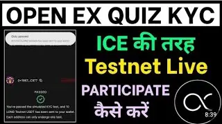 Satoshi OpeneX Quiz KYC || OpeneX Quiz long testnet || Satoshi me quiz KYC kese krein step by step