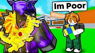 12 Year Old got Scammed, so I gave him FREE SECRETS in Roblox Steal a Brainrot!