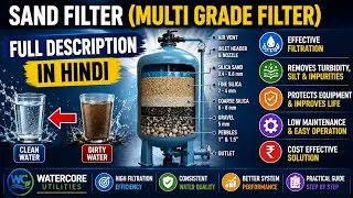 Sand Filter (Multi Grade Filter) Explained | Full Working & Media Layers in Hindi 🔥 #sandfilter #dm