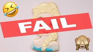 Elsa Inspired Sugar Cookie *FAIL*