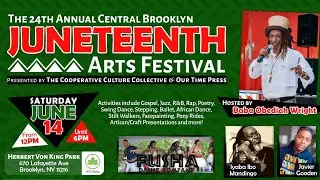 Baba Obediah Wright speaks on Juneteenth (Central Brooklyn Juneteenth Arts Festival)