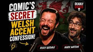 Ricky Gervais, Diane Morgan  Mark Watson - Comic's Secret Welsh Accent Confession! 😂🎤Deadly Sirius☠️