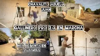 LIMPIEZA  GALLINERO PRO 2.0 , NICO Y CHAVAL ABUELO JUAN 