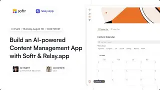 Build a Content Management App with AI Agents, Softr & Relay.app