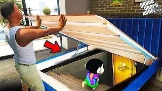 Shinchan and Franklin Found Secret Hidden Room Under Franklin Bed in GTA 5