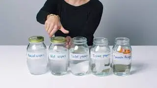 Keep wipes out of pipes experiment