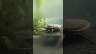 The Fish-Eating Monster: Giant Water Bug! 😱 #insects #biology #animals #science #beetle