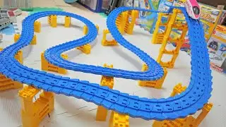 プラレールのまがレールでジェットコースター風のレイアウト‼︎ メインチャンネルのコメントにお答えして作ってみました。もちろん最後はバトレールw