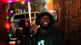 Lyricist Len Oxe HipHop flow,backed by Ruckus @OneMicNite&trade;